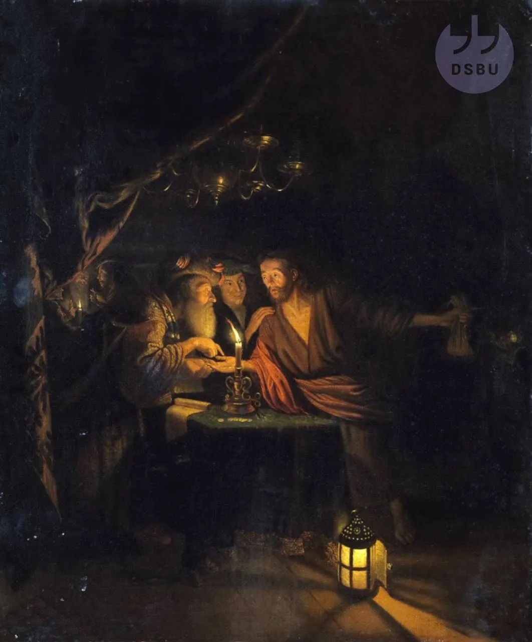 Иллюстрация к рассказу: Годфрид Схалкен, 'Предательство Иуды', 1670