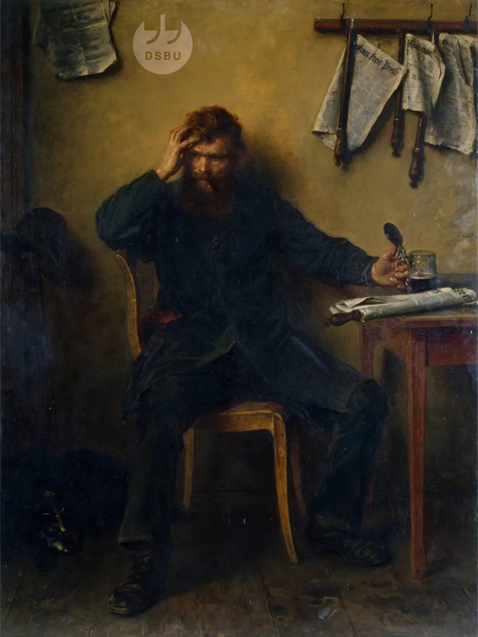 Иллюстрация: Ludwig Knaus, “Der Unzufriedene”, 1877