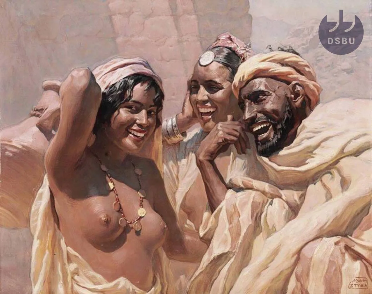 Иллюстрация к рассказу: 'Girl with a vase', Adam Styka (1890 - 1959)